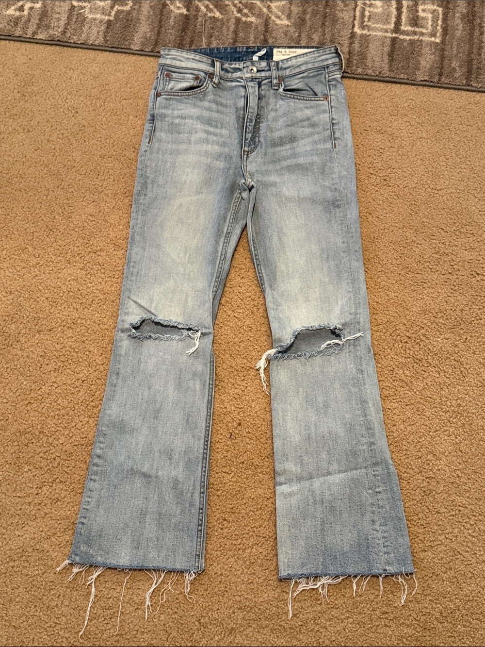 Rag & Bone Nina High Rise Ankle Flare Jeans